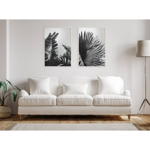 Kate & Laurel All Things Decor (Set of 2) 23"x33" Sylvie Tropical Palms No. 2 and No. 8 Metallic Palm Tree Wall Art by Alicia Bock - 1 of 4
