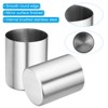 Unique Bargains Desk Stainless Steel Pencil Pen Holders Cup Makeup Brush Holder 1 Pc - 3 of 4