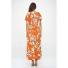 WEST K Women's Georgia Faux-Wrap Maxi Dress with High-Low Hem and Tie Waist - 3 of 4