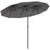 Outsunny 9.5' Double-sided Patio Umbrella with 3 Air Vents, Tilt and Crank, Outdoor Umbrella - 4 of 4