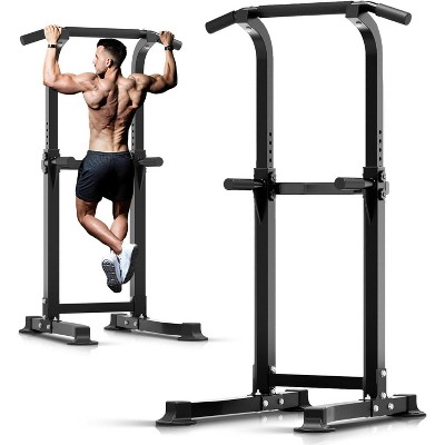 Adjustable Pull Up Bar and Dip Station, Free Standing Squat Rack for Chin-Ups and Full Body Home Workouts