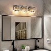 Rennnsan Denvra 19" W Hardwired 3 - Light Beaded Glass Modern Glam Dimmable Wall Sconce Vanity Light in Silver - 4 of 4
