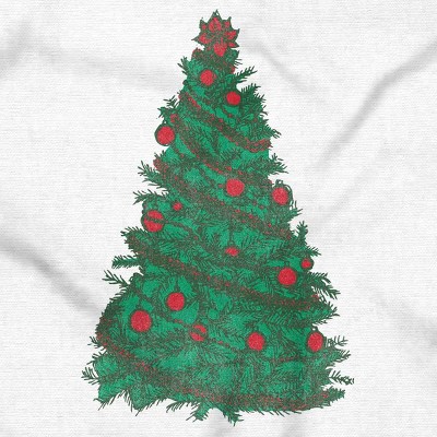 Classic Vintage Christmas Tree Graphic T Shirt Men or Women Brisco Brands