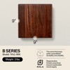 John Boos Cutting Board for Kitchen, 1.5 Inches Thick Edge Grain Square Boos Chopping Block with Wooden Bun Feet - 2 of 4