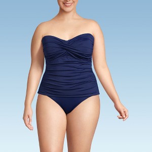 Lands' End Women's Bandeau Tankini Swimsuit Top - 1 of 4
