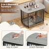 YOOCOZZ 31.5" Modern Dog Crate End Table with Double Doors - Gray - 4 of 4