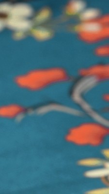 satin peacock blue