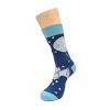 Night Bat Under the Moon Socks (Women's Sizes, Adult Medium) from the Sock Panda - Great for Halloween - 3 of 4