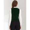 INSPIRE CHIC Women's V Neck Sleeveless Retro Waistcoat Vest - 3 of 4