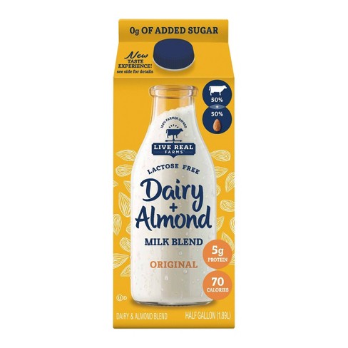 Live Real Farms Dairy Original Unsweetened Almondmilk Blend 0 5gal Target