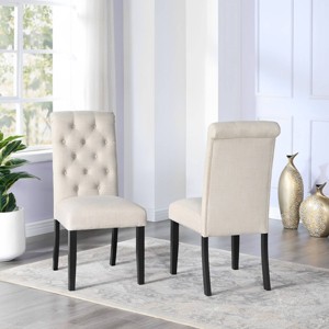 Brassex Set of 2 Stella Dining Chairs - 1 of 4
