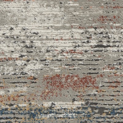 Abstract Mineral Tones 9'3" x 12'9" Synthetic Area Rug