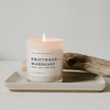 Sweet Water Decor Driftwood and Mahogany 11oz White Jar Soy Candle - 3 of 4