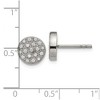 Chisel Stainless Steel Polished with Cubic Zirconia Stud Earrings - 4 of 4