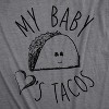 Maternity My Baby Loves Tacos Funny T shirt Cute Announcement Pregnancy Bump Tee - Crazy Dog Maternity T Shirt - 3 of 4