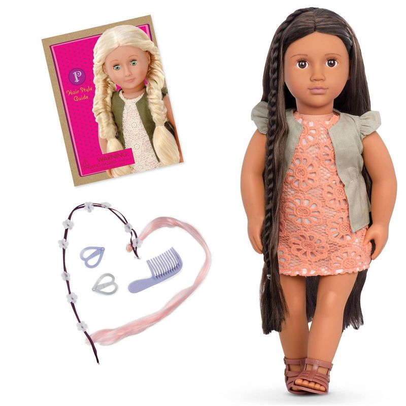 Our Generation Flora with Style Book 18&#34; Hair Grow Doll, 1 of 7