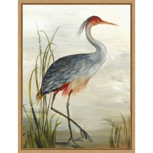 Amanti Art Grey Heron by Aimee Wilson Framed Canvas Wall Art - 1 of 4