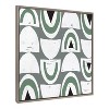 30" x 30" Sylvie Muted Mid-Century Vibes Framed Canvas Gray - Kate & Laurel All Things Decor - 2 of 4