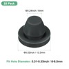 Unique Bargains Rubber Corrosion-Resistant Silicone Snap-in Locking Hole Plugs Black - 3 of 4