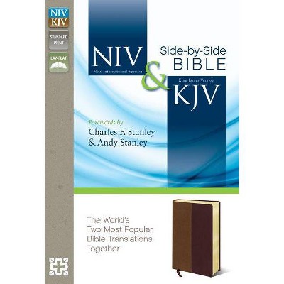 Side-By-Side Bible-PR-NIV/KJV - by  Zondervan (Leather Bound)