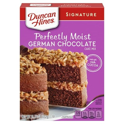 Duncan Hines Signature Perfectly Moist German Chocolate Cake Mix - 15.25 oz, Pack of 2