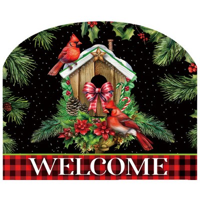 Briarwood Lane Christmas Art Sign 8.25x10.25 Holiday Birdhouse For Christmas Art Sign