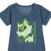 - Pokémon - Sprigatito Stats Graphic Short Sleeve Fleece Dress - 2 of 4