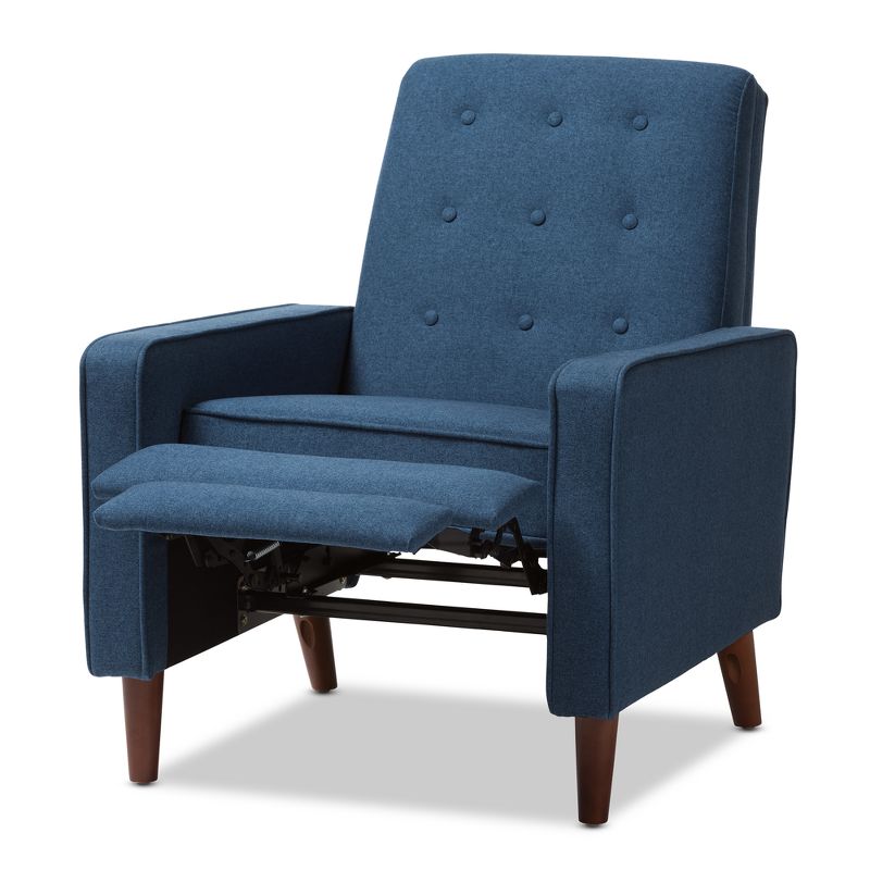 Mathias Mid - Century Modern Fabric Upholstered Lounge Chair - Baxton Studio, 6 of 14