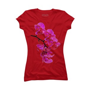 Junior's Design By Humans Orchid By jirkasvetlik T-Shirt - 1 of 3