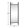 Wooden Rectangular Full-Length Mirror with Black Border 160x60x2cm - 3 of 3