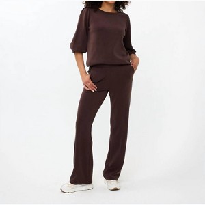 Women's Twisted Sleeve Modal Sweater - ESQUALO - 1 of 4