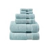 6Pcs 100% Cotton Solid Color High Density Bath Towel Set, Heavyweight Ultra Soft Touch Absorbent Bath Towel - 2 of 4