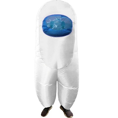 Amongst Us Imposter Sus Crewmate Inflatable Adult Costume White | Standard