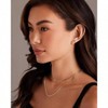 14K Gold Plated Sterling Silver Posts Cross Earrings for Women Small Religious Faith Cubic Zirconia Cross Studs Huggies Earrings - 4 of 4