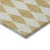 Gold And Light Brown Geometric Washable Indoor Outdoor Area Rug - 4 of 4