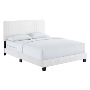 Modway Celine Channel Tufted Performance Velvet King Bed - 1 of 4