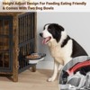 Gikpal Dog Crate Furniture with 2 Adjustable Dog Bowls, Dog Cage Furniture, Dog Kennel Indoor with Lockable Door, Chew-Proof Design, Pet Carrier House - 4 of 4