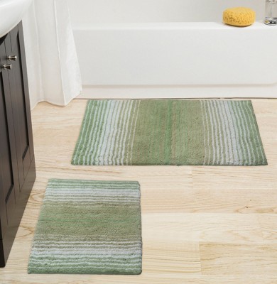 Gradiation Rug Collection Cotton Tufted Set of 2 Bath Rug Set - Home Weavers