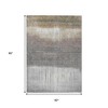 HomeRoots 5' X 8' Taupe And Gray Abstract Washable Indoor Outdoor Area Rug - 3 of 3
