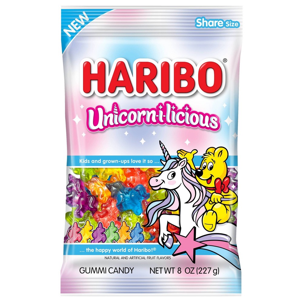 Haribo Unicornilicious Gummy Candy - 8oz