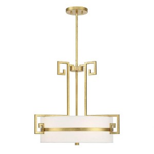 Savoy House Quatrain 4 - Light Pendant in  True Gold - 1 of 4