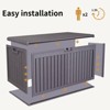 Gulches 100 Gallon Outdoor Deck Box Waterproof,Patio Storage Box ,Lockable Storage for Patio Furniture Cushion, Pool Accessories, Garden Tools ,Brown - 3 of 4