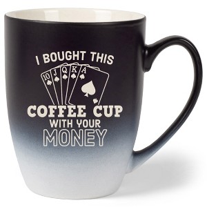100 North Playing Card 10 Ounce Black and White Two Toned Ombre, Comfortably Fits Your Hands, Ceramic Tea Coffee Cup Mug, I bought this coffee cup - 1 of 1