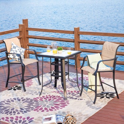 3pc Iron Patio Bistro Set - Patio Festival