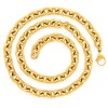 Crucible Men's Knife Edge Oval Link Chain Gold Necklace - 4 of 4