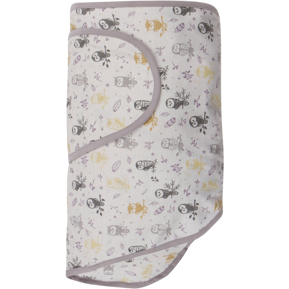Photos - Children's Bed Linen Miracle Blanket Swaddle Wrap - Forest Owls - Gray