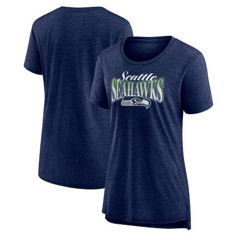 NFL Seattle Seahawks Women's Heather Short Sleeve Scoop Neck Tri-Blend T-Shirt - image 1 of 3