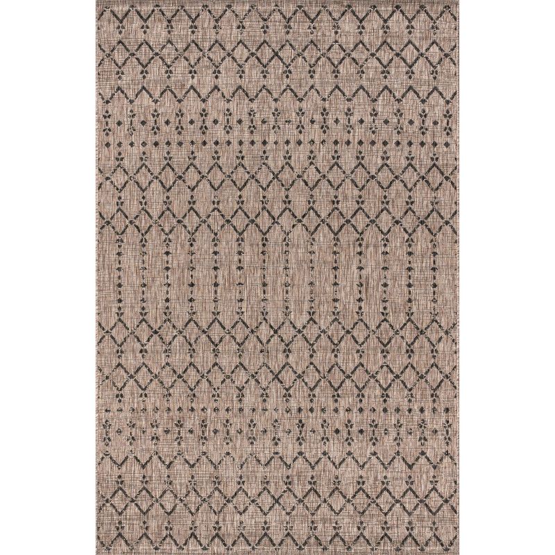 Ourika Moroccan Geometric Textured Weave Indoor/Outdoor Area Rug - JONATHAN Y, 2 of 12