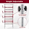 BestMassage 5-Tier Wire Shelf Unit Metal Shelving with Stable Base for Organizing Books Toys Clothes Kitchenware in Home Garage Office - 3 of 4