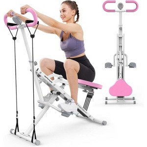 Sportsroyals Foldable Squat Machine for Home,Ride & Rowing Machine for Glutes Butt Thighs,Ab Back/Leg Press,350lbs Capacity - 1 of 4